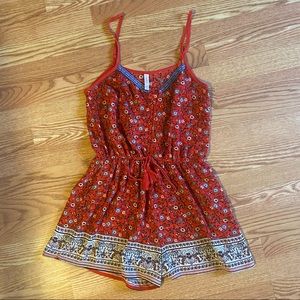 🏷️FREE w/ Purchase: Red Floral Romper